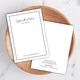 Tarjeta de visualización de la caligrafía y el bor