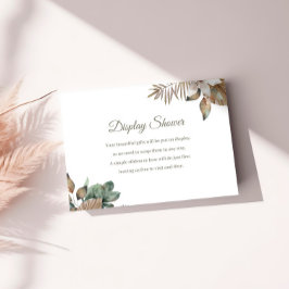 Tarjeta de visualización de la ducha de novia en l