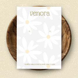 Tarjeta de visualización de la inclinación floral 