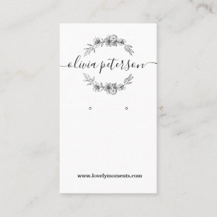 Tarjeta de visualización de la jaula de joyas Blac