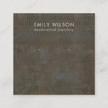 TARJETA DE VISUALIZACIÓN DE LA LÍNEA GRIS RÚSTICA 