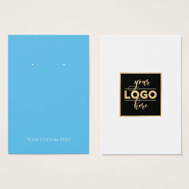 Tarjeta de visualización de la luz azul del logoti (Anverso y reverso)