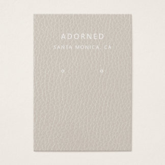 Tarjeta de visualización de la Moda de cuero falso