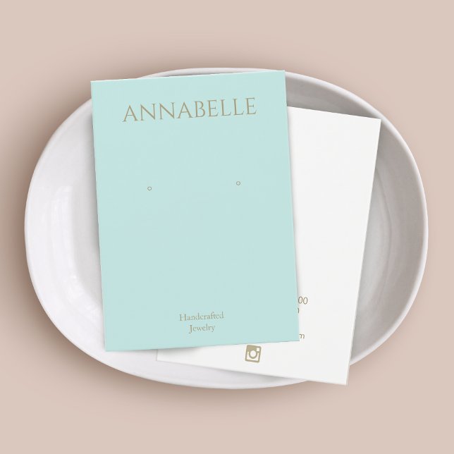 Tarjeta de visualización de la rotación azul turqu (Subido por el creador)