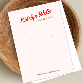 Tarjeta de visualización de la tipografía manuscri