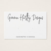Tarjeta de visualización de la tipografía manuscri