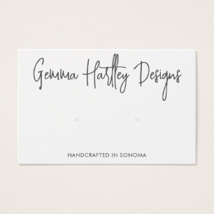 Tarjeta de visualización de la tipografía manuscri
