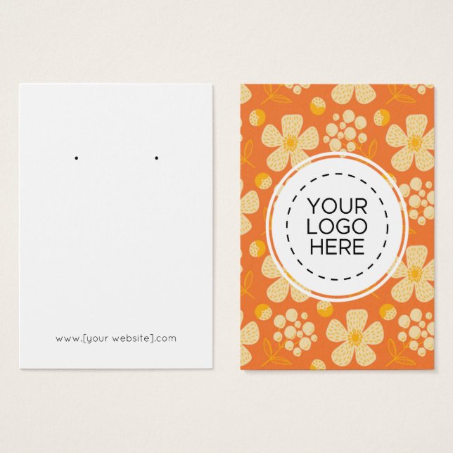 Tarjeta de visualización de las flores amarillas n (Anverso y reverso)