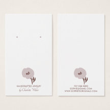 Tarjeta de visualización de las flores pintadas de