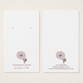 Tarjeta de visualización de las flores pintadas de