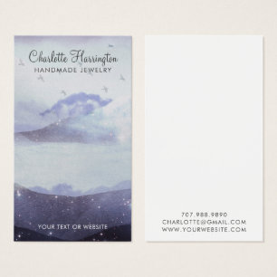 Tarjeta de visualización de las nubes de las monta