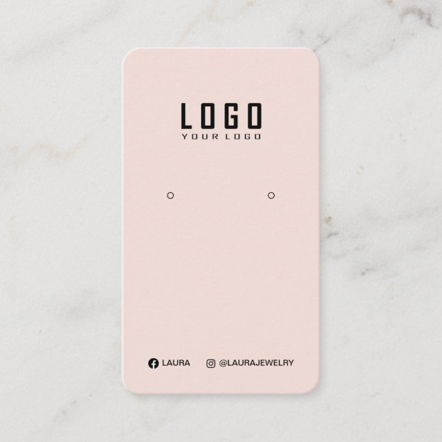 Tarjeta de visualización de logotipo para medios s (Anverso)