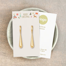 Tarjeta de visualización de logotipos para navidad