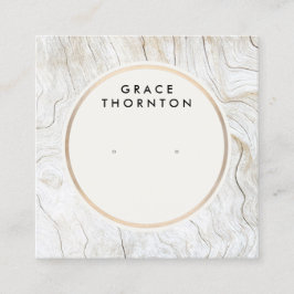 Tarjeta de visualización de madera de joyería de m