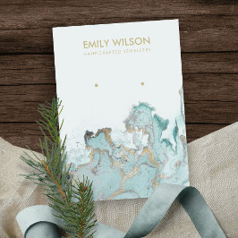 TARJETA DE VISUALIZACIÓN DE MÁRMOL DE ORO AZUL AQU