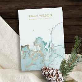 TARJETA DE VISUALIZACIÓN DE MÁRMOL DE ORO AZUL AQU