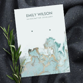 TARJETA DE VISUALIZACIÓN DE MÁRMOL DE ORO AZUL AQU