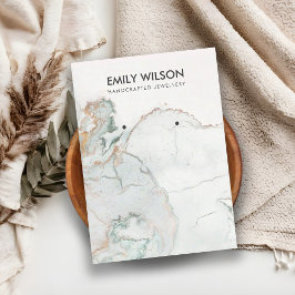 TARJETA DE VISUALIZACIÓN DE MÁRMOL DE ORO AZUL AQU