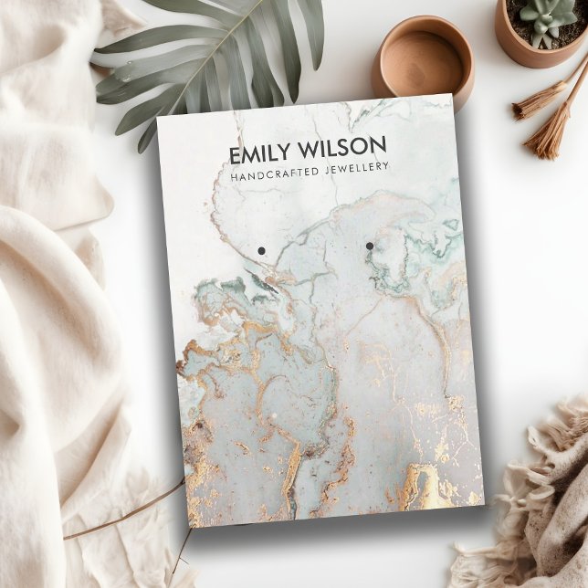 TARJETA DE VISUALIZACIÓN DE MÁRMOL DE ORO AZUL AQU (Subido por el creador)