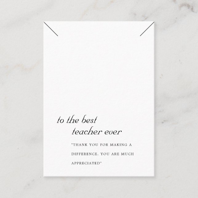 TARJETA DE VISUALIZACIÓN DE NECKLACE DE REGALO DE  (Anverso)