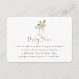 Tarjeta de visualización de palmeras y ducha de no