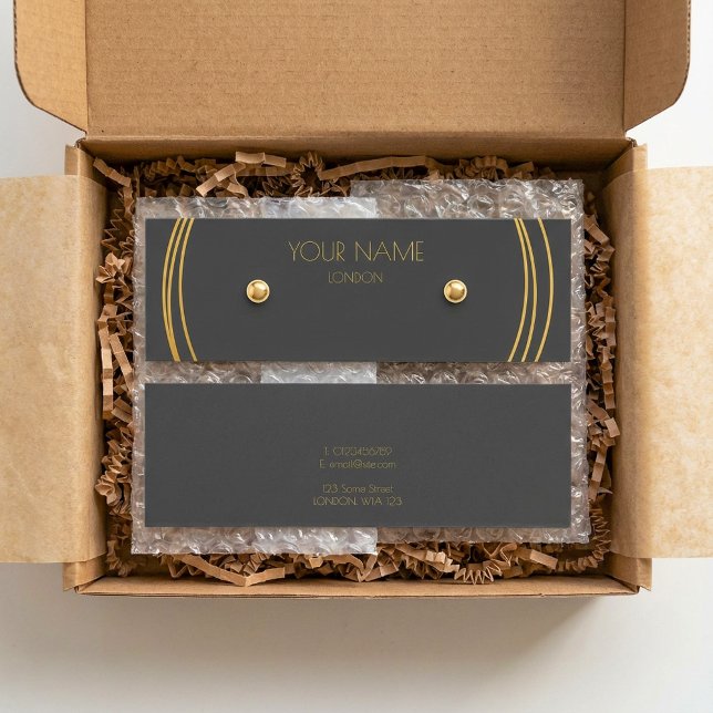 Tarjeta de visualización de pendientes de anillos  (Gold rings earring display card)