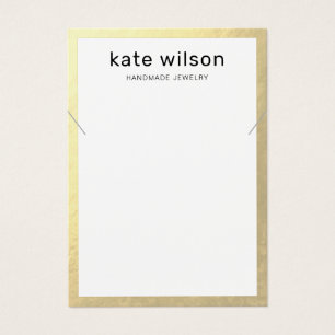 Tarjeta de visualización de pulsera de collar de b