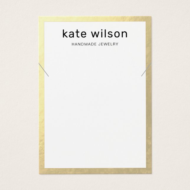 Tarjeta de visualización de pulsera de collar de b (Frente)