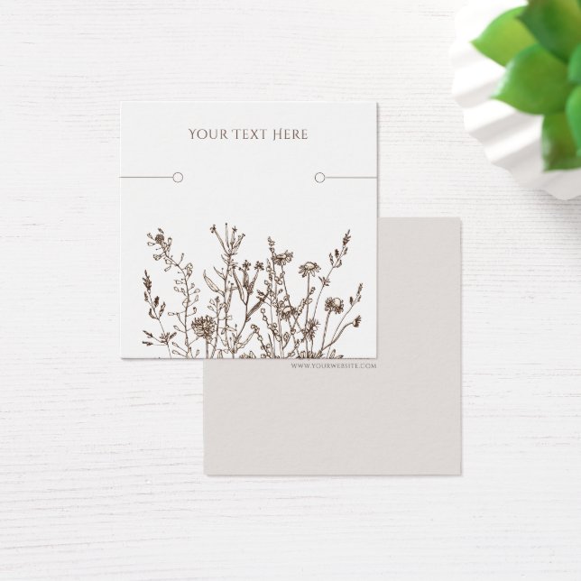 Tarjeta de visualización de pulsera ・ Floral terre (Escritorio)
