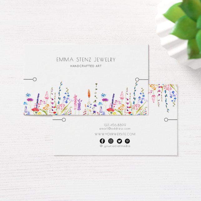 Tarjeta de visualización de pulsera ・ Flores acuát (Escritorio)