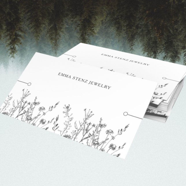 Tarjeta de visualización de pulsera ・ Flores silve (Subido por el creador)