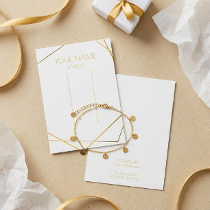 Tarjeta de visualización de pulsera geométrica de