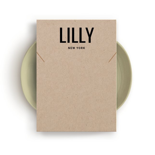 Tarjeta de visualización de pulsera Kraft Necklace (Subido por el creador)