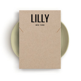 Tarjeta de visualización de pulsera Kraft Necklace