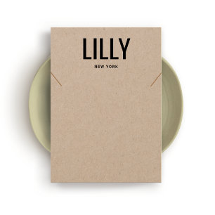 Tarjeta de visualización de pulsera Kraft Necklace