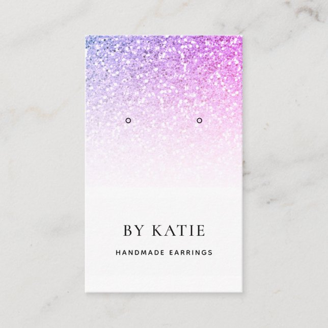 Tarjeta de visualización de Purpurina Purple Blue  (Anverso)