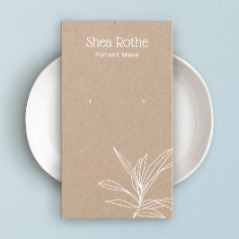 Tarjeta de visualización de ramas de Kraft Leaf