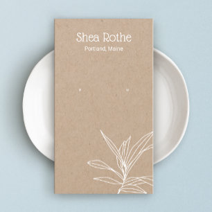 Tarjeta de visualización de ramas de Kraft Leaf