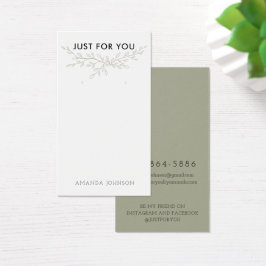 Tarjeta de visualización de ramas modernas Earthy 