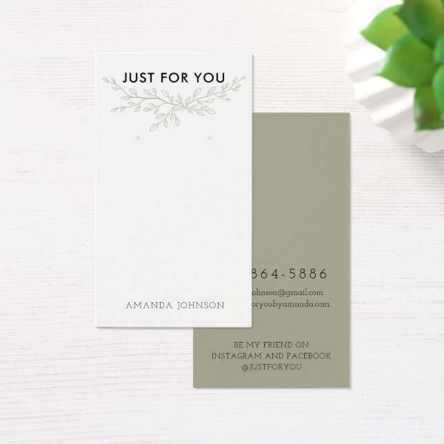 Tarjeta de visualización de ramas modernas Earthy  (Escritorio)