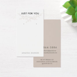 Tarjeta de visualización de ramas modernas Earthy 