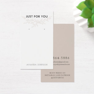 Tarjeta de visualización de ramas modernas Earthy
