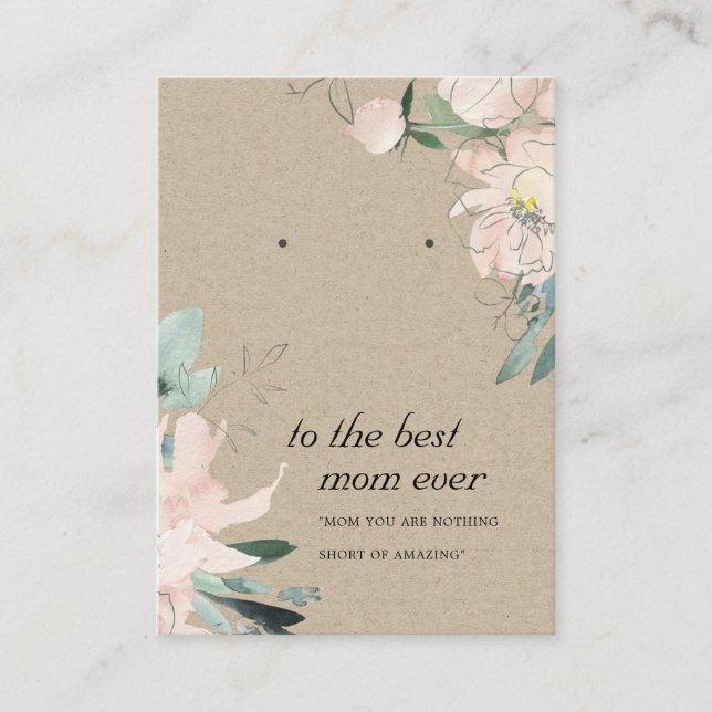 TARJETA DE VISUALIZACIÓN DE REGALO DE MOM FLORAL D (Anverso)