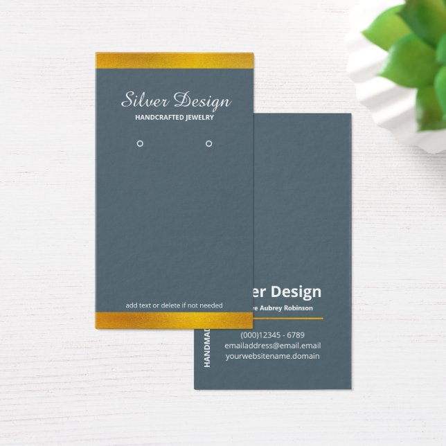 Tarjeta de visualización de Relieve metalizado dor (Escritorio)