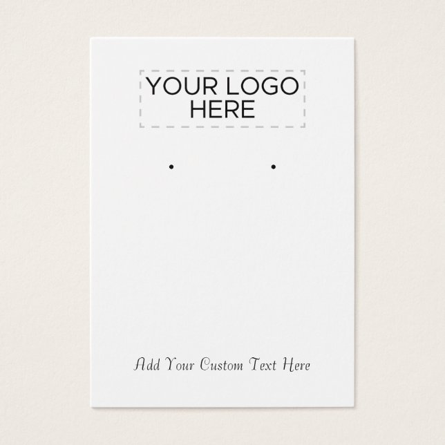 Tarjeta de visualización de reposición de logotipo (Frente)