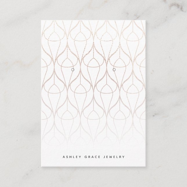 Tarjeta de visualización de repunte de oro blanco  (Anverso)