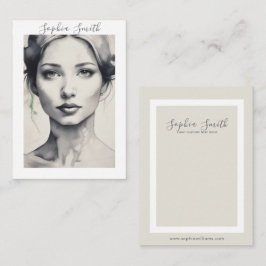 Tarjeta de visualización de retrato de Ilustracion