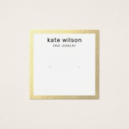 Tarjeta de visualización de rezago de borde dorado