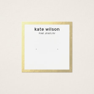 Tarjeta de visualización de rezago de borde dorado