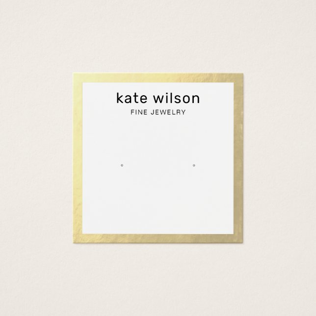 Tarjeta de visualización de rezago de borde dorado (Anverso)